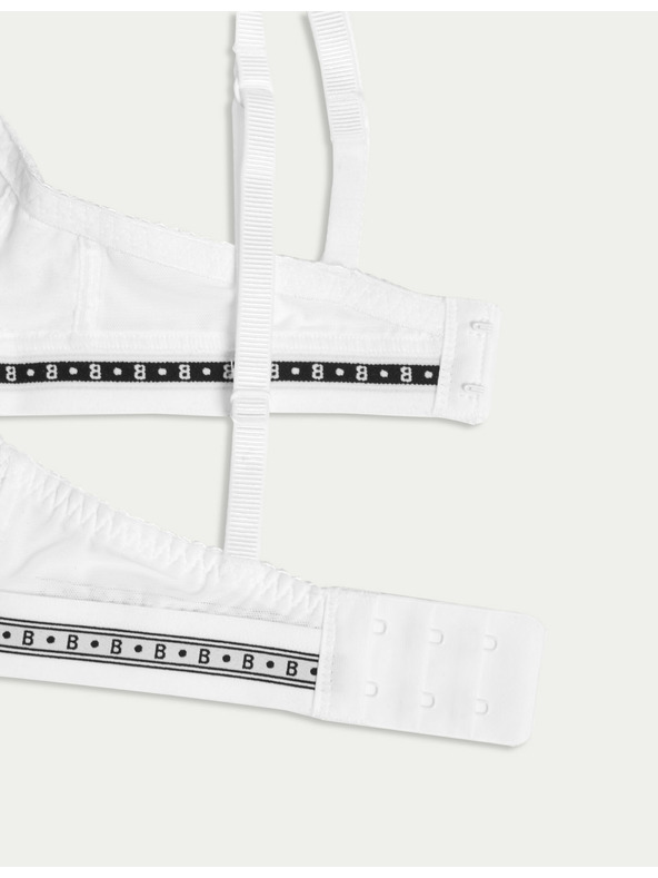 Marks & Spencer Dekolte grudnjak Cleo s čipkom, bez kostice Marks & Spencer bijela