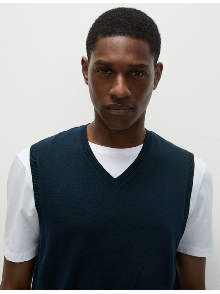Marks & Spencer Mornarički džemper bez rukava od čistog pamuka Marks & Spencer