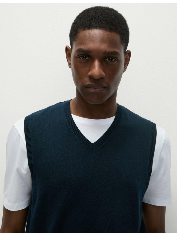 Marks & Spencer Mornarički džemper bez rukava od čistog pamuka Marks & Spencer