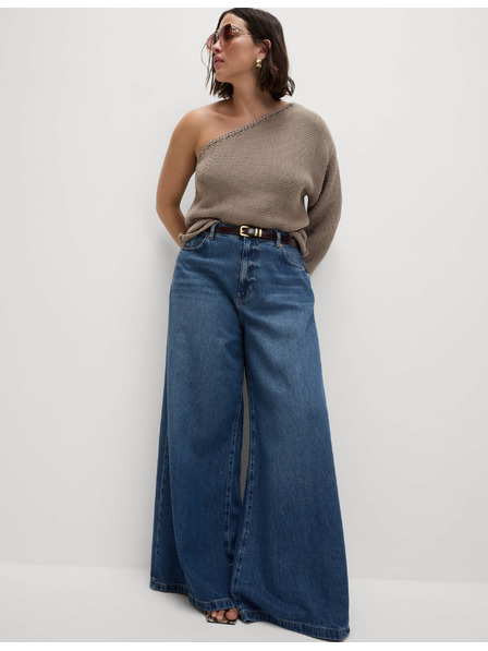 Marks & Spencer Marks & Spencer tamnoplave ženske traperice širokog kroja