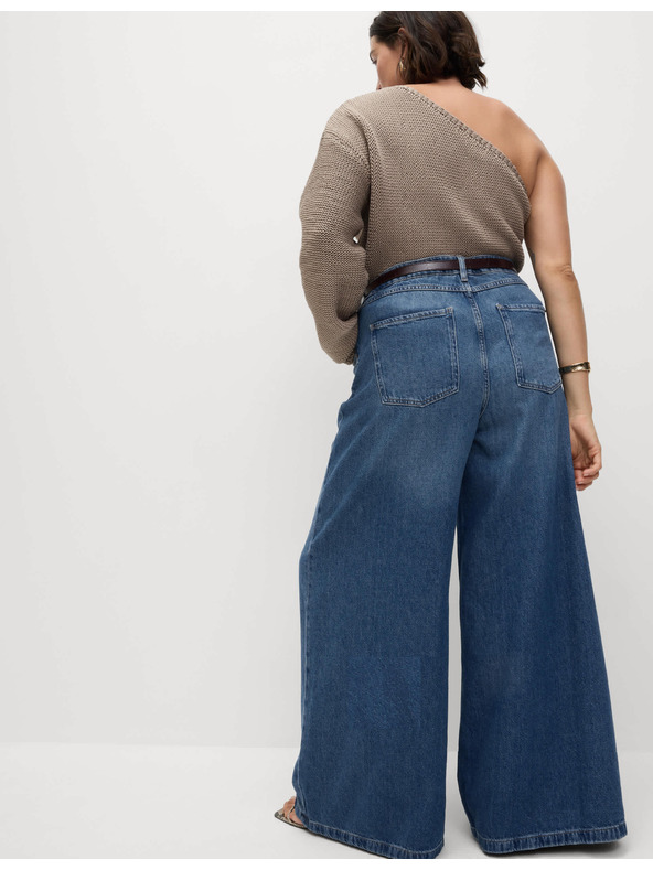 Marks & Spencer Marks & Spencer tamnoplave ženske traperice širokog kroja