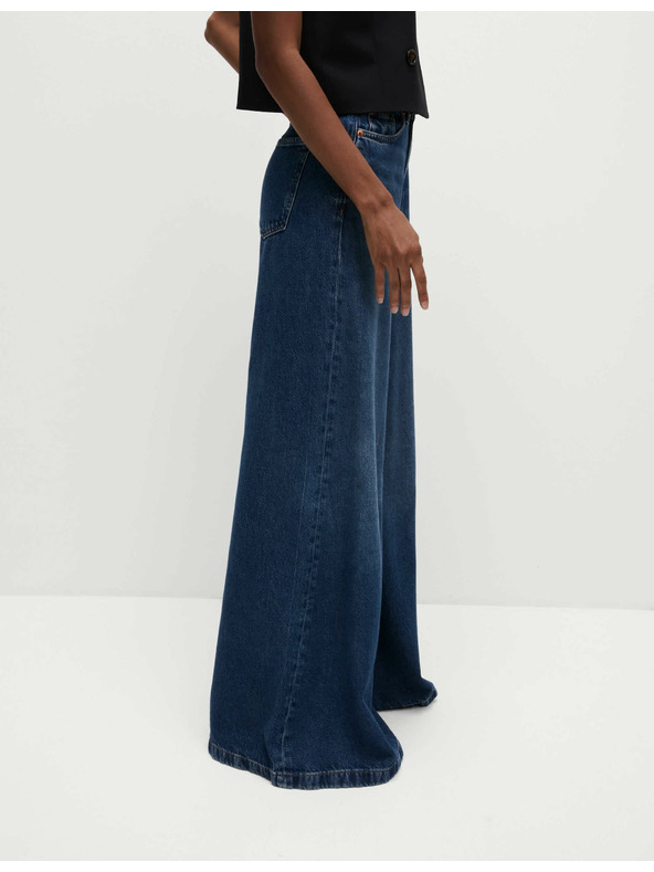 Marks & Spencer Marks & Spencer tamnoplave ženske traperice širokog kroja