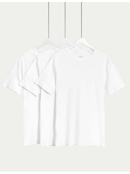 Marks & Spencer Set od tri bijele Marks & Spencer muške majice
