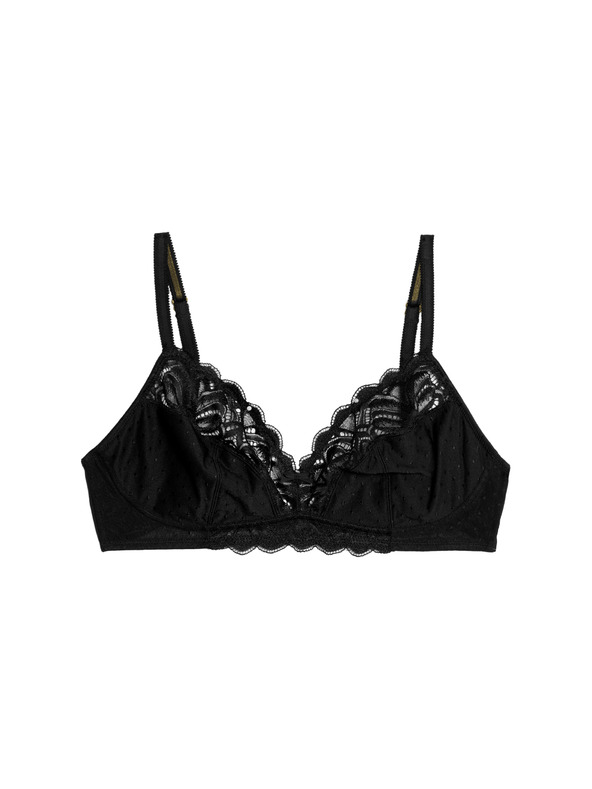 Marks & Spencer Marks & Spencer Amelia čipkasti grudnjak s žicom s punim košaricama (A-E) crni