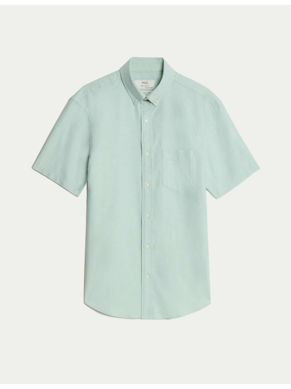Marks & Spencer Ultimate Marks & Spencer Pure Cotton Oxford košulja zelena