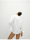 Marks & Spencer Oversized košulja u stilu Girlfriend s ovratnikom, od čistog lana Marks & Spencer bijela