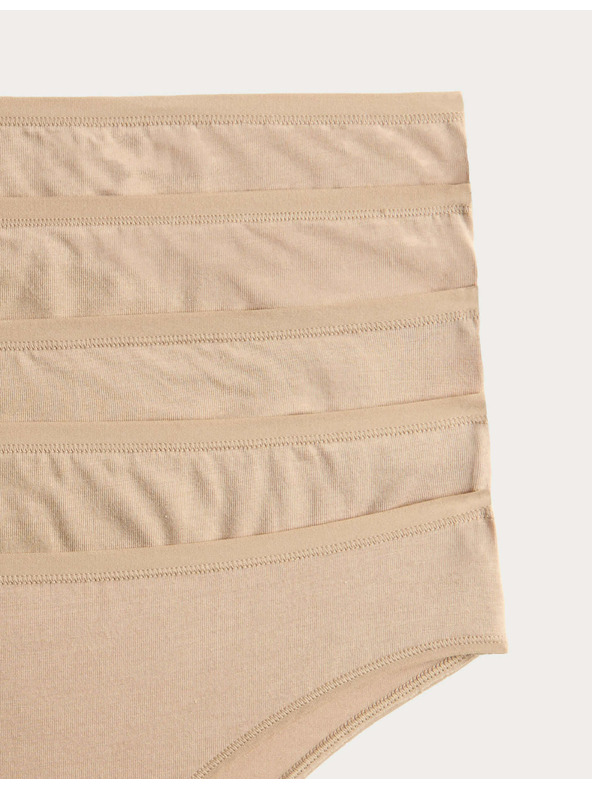 Marks & Spencer Brazilske gaćice od modala, bez vidljivih šavova, 5 kom. u pakiranju Marks & Spencer bež