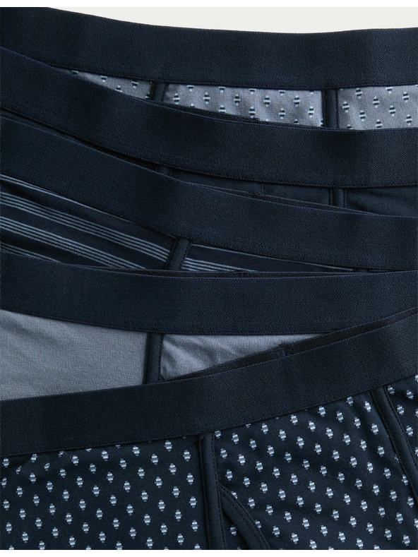 Marks & Spencer Bokserice od pamuka s elastinom i geometrijskim uzorkom, 5 kom Marks & Spencer plava