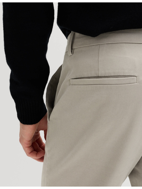 Marks & Spencer Keperne chino hlače uskog kroja The Ultimate Marks & Spencer siva