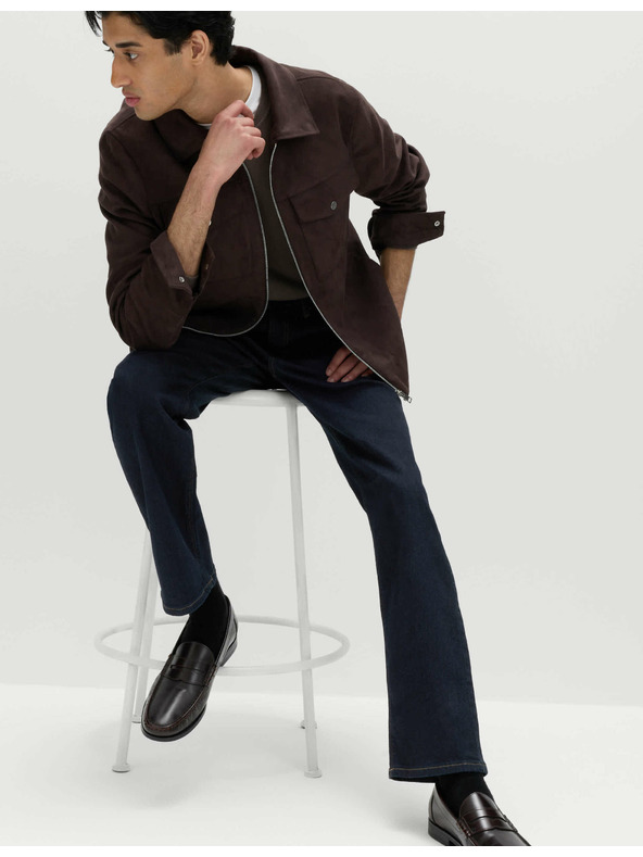 Marks & Spencer Rastežljive traperice ravnog kroja Marks & Spencer mornarsko plava