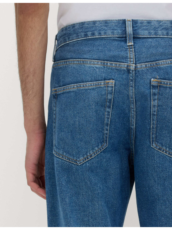 Marks & Spencer Glatke traperice ravnog kroja, od čistog pamuka Marks & Spencer plava