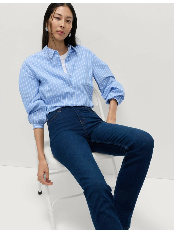 Marks & Spencer Traperice Sienna s rastezljivim materijalom i ravnim nogavicama Marks & Spencer mornarsko plava