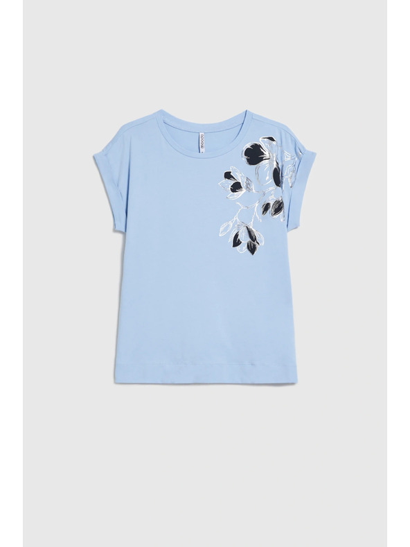 Moodo Bluza sa printom svijetlo plava Moodo