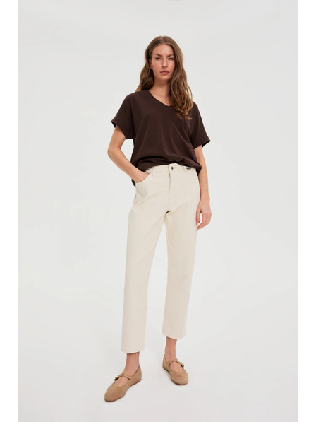 Moodo Majica sa izrezom smedja Moodo