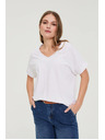 Moodo Majica sa izrezom bijela Moodo