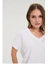 Moodo Majica sa izrezom bijela Moodo