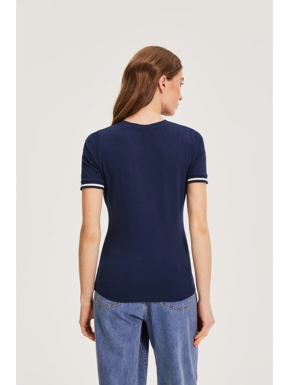 Moodo Pamucna majica tamno plava Moodo