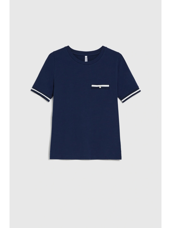 Moodo Pamucna majica tamno plava Moodo