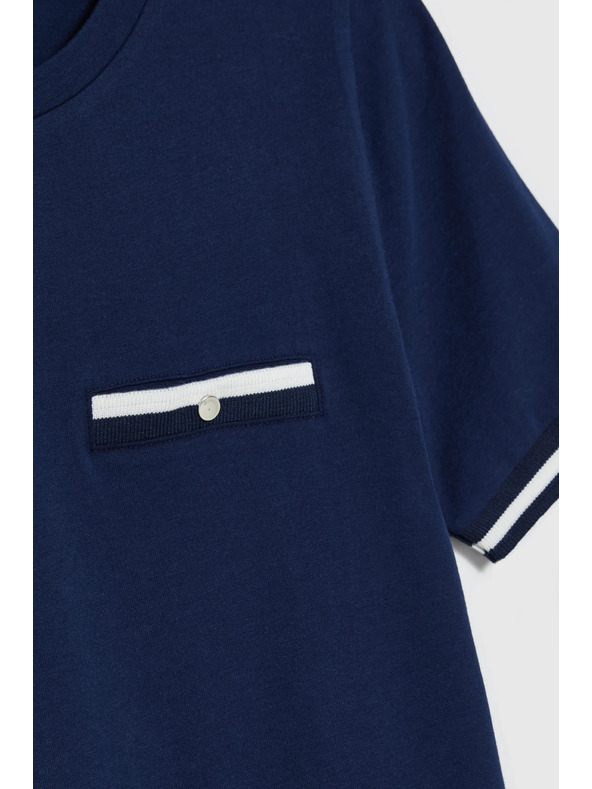 Moodo Pamucna majica tamno plava Moodo