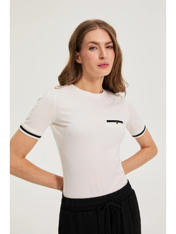 Moodo Pamucna majica bijela Moodo