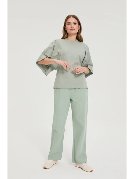 Moodo Bluza sa sirokim rukavima maslinasto zelena Moodo