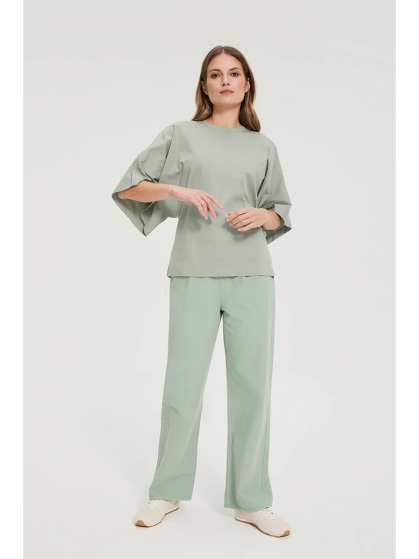 Moodo Bluza sa sirokim rukavima maslinasto zelena Moodo