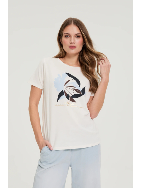 Moodo Bluza sa printom bijela Moodo