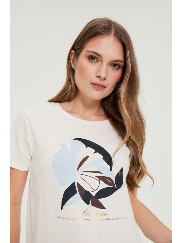 Moodo Bluza sa printom bijela Moodo