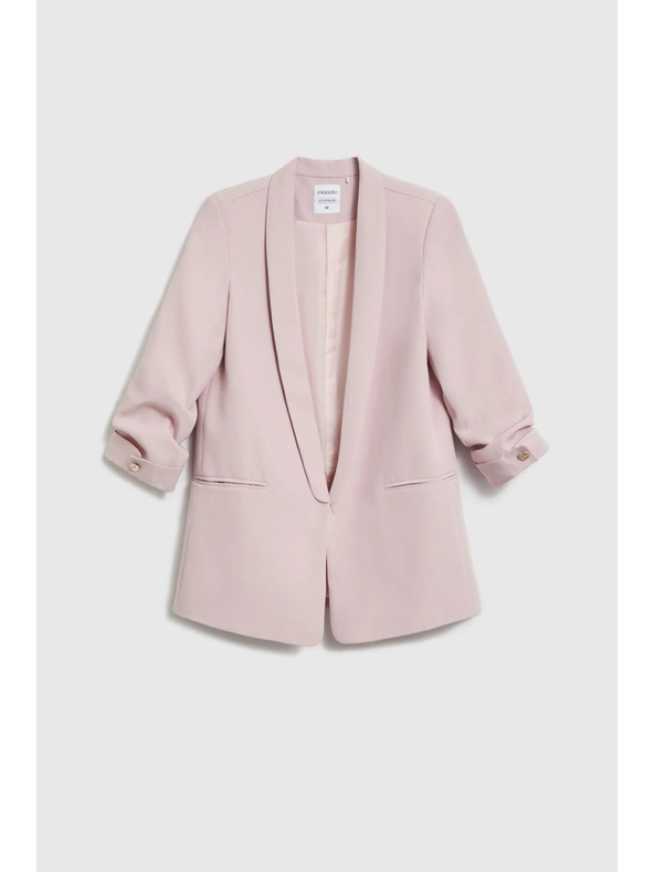 Moodo Sako sa naboranim rukavima roza Moodo