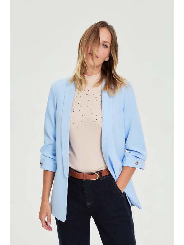 Moodo Sako sa naboranim rukavima svijetlo plavo Moodo