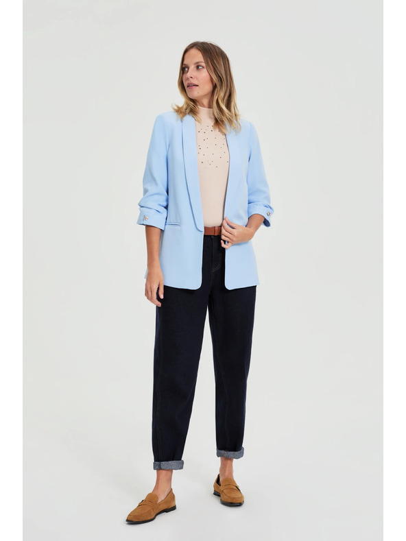 Moodo Sako sa naboranim rukavima svijetlo plavo Moodo