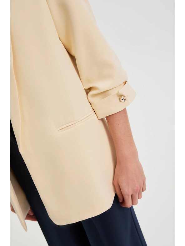 Moodo Sako sa naboranim rukavima zuto Moodo