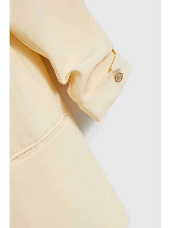 Moodo Sako sa naboranim rukavima zuto Moodo