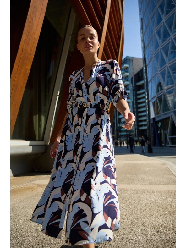 Moodo Tamno plave viskozne haljine Moodo