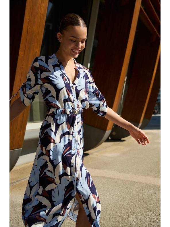 Moodo Tamno plave viskozne haljine Moodo