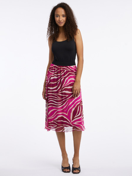 Orsay Roza-vinska ženska midi suknja s uzorkom ORSAY