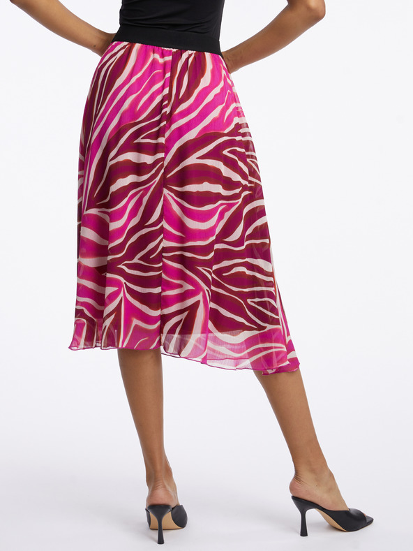 Orsay Roza-vinska ženska midi suknja s uzorkom ORSAY