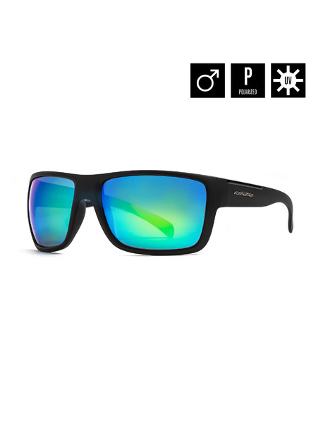 Horsefeathers Sunčane naočale Zenith - mat crna/zrcalno zelena