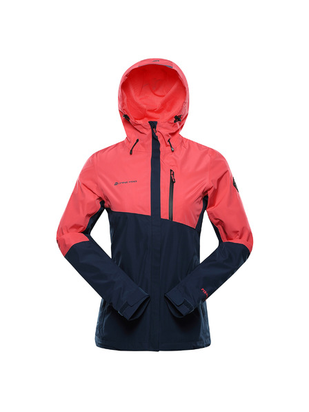 ALPINE PRO Ženska vodootporna jakna s ptx membranom ALPINE PRO NOREMA 3 calypso coral