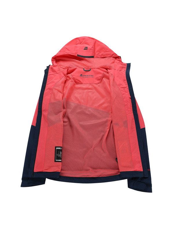 ALPINE PRO Ženska vodootporna jakna s ptx membranom ALPINE PRO NOREMA 3 calypso coral