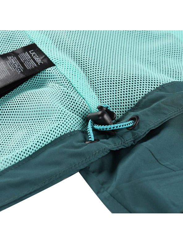ALPINE PRO Ženska vodootporna jakna s ptx membranom ALPINE PRO NOREMA 3 teal