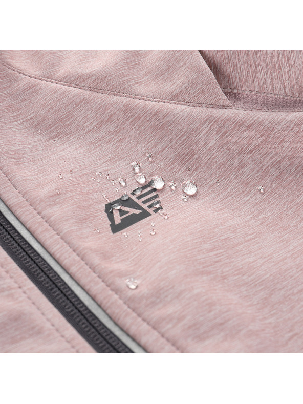 ALPINE PRO Ženska softshell jakna-prsluk s membranom 2u1 ALPINE PRO SPERTA 2 pale mauve