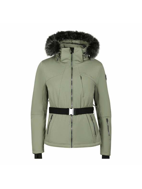 ALPINE PRO Ženska skijaška softshell jakna s membranom ALPINE PRO DOWELA 2 oil green