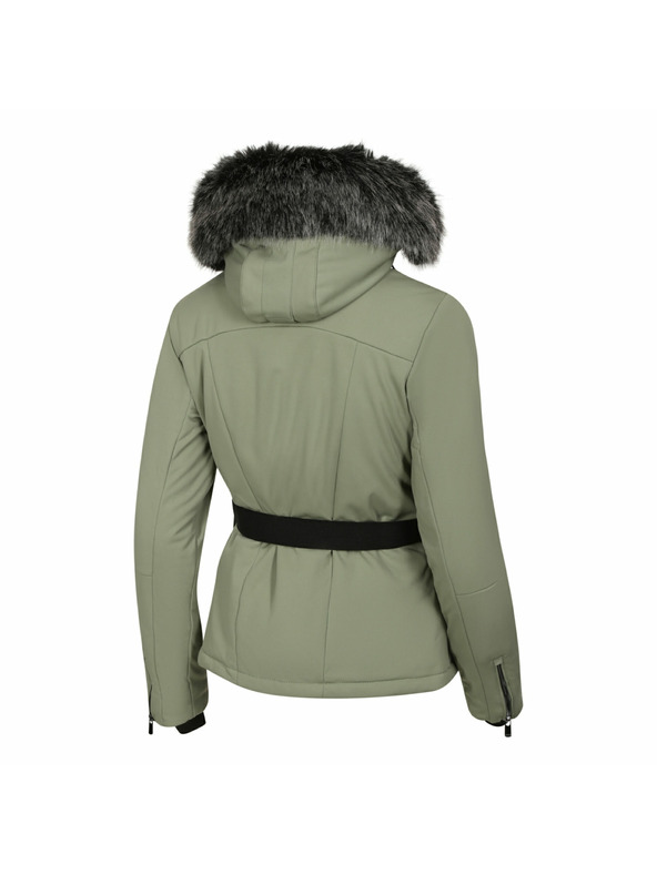 ALPINE PRO Ženska skijaška softshell jakna s membranom ALPINE PRO DOWELA 2 oil green