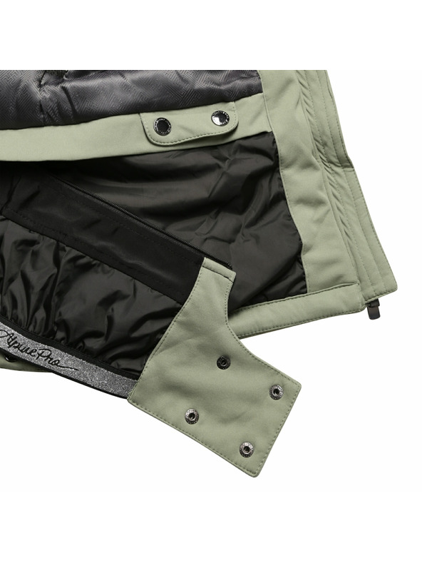 ALPINE PRO Ženska skijaška softshell jakna s membranom ALPINE PRO DOWELA 2 oil green