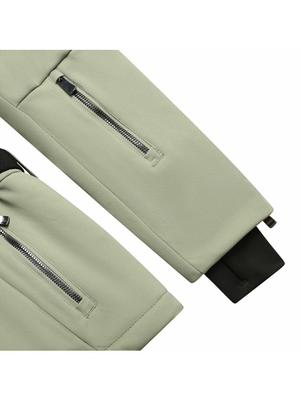 ALPINE PRO Ženska skijaška softshell jakna s membranom ALPINE PRO DOWELA 2 oil green