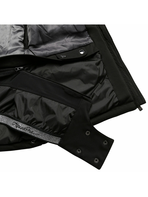 ALPINE PRO Ženska skijaška softshell jakna s membranom ALPINE PRO DOWELA 2 black