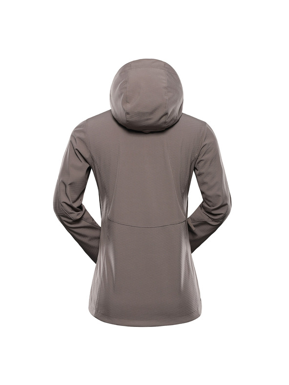 ALPINE PRO Ženska softshell jakna s membranom ALPINE PRO HOORA 2 driftwood