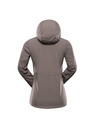 ALPINE PRO Ženska softshell jakna s membranom ALPINE PRO HOORA 2 driftwood