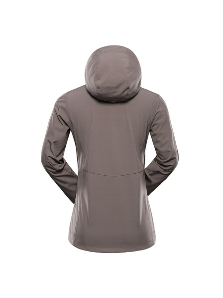 ALPINE PRO Ženska softshell jakna s membranom ALPINE PRO HOORA 2 driftwood